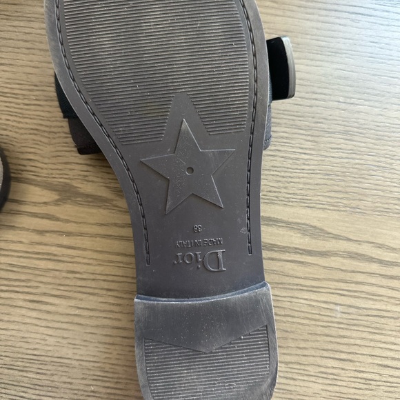 SOLD Christian Dior slide sandals sz 38 blue - Picture 2 of 3